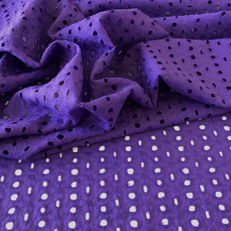 Bordado Inglês Dolce - Roxo